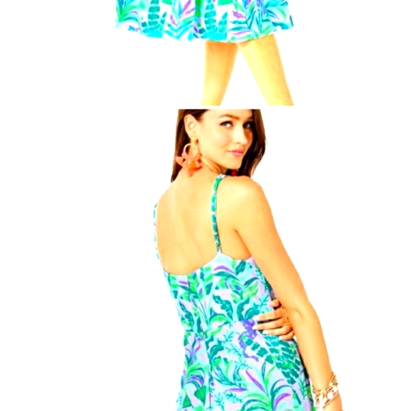 Lilly Pulitzer Quaid floral midi-dress sz 14 - Picture 2 of 10